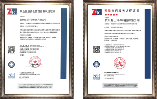 2019質(zhì)量管理體系、環(huán)境管理體系<br/>職業(yè)健康安全管理體系、五星售后認(rèn)證